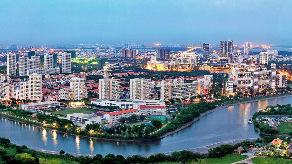 trục trung tâm khu đô thị mới Mê Linh có tổng chiều dài 15 km